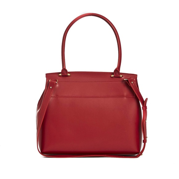 Italian Leather $467 Value Red Handbag Timeless Elegance at a Great Price! *READ - Picture 6 of 12